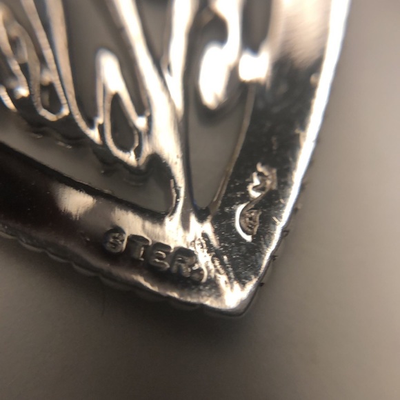 My Valentine sterling silver vintage pendant bracelet charm - Picture 3 of 4